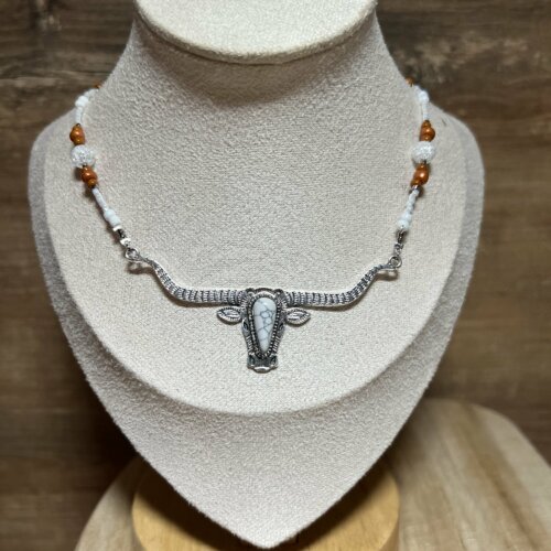 Collier Longhorn Cristal de roche